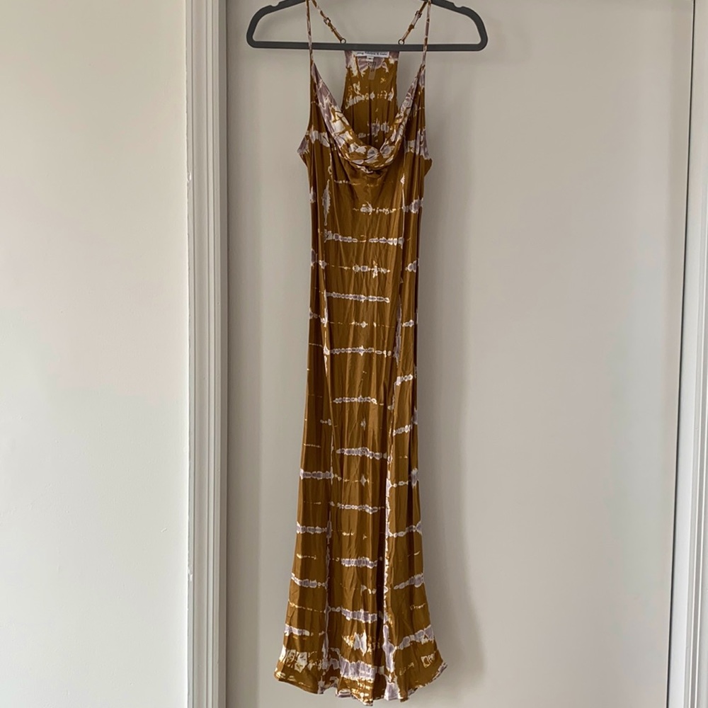 Silk midi dress by Young Fabulous & broke size S